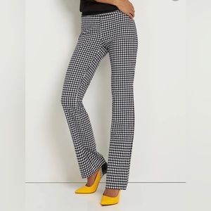 NWT 7th Avenue Design New York & Company SIGNATURE Pull-on Bootcut Houndstooth